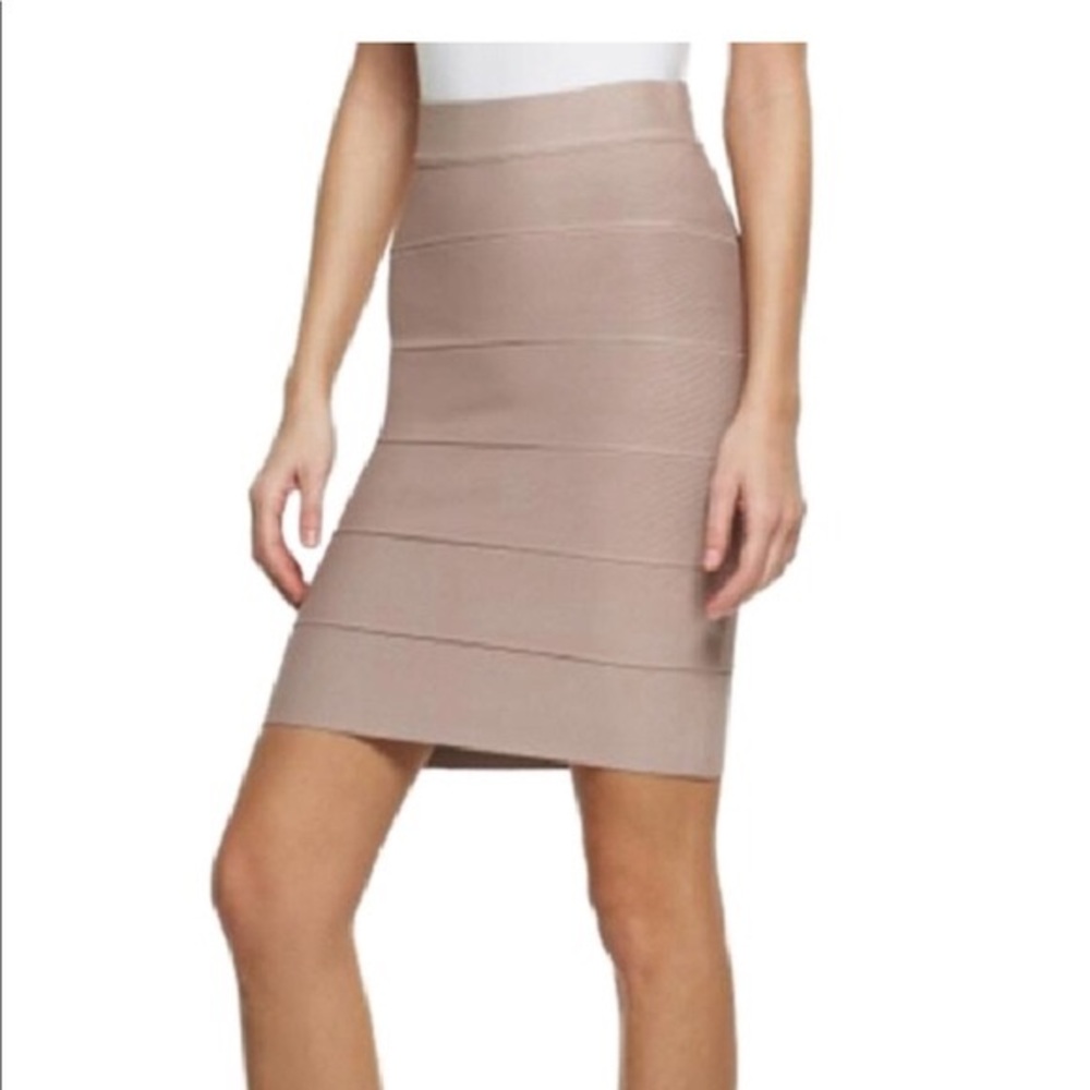 BCBG MaxAzria Olive green bandage skirt - Picture 2 of 2